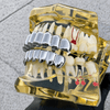 Grillz Set 10 Top Teeth & Ten Bottom Plain Silver Tone Grills