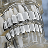 Grillz Set 10 Top Teeth & Ten Bottom Plain Silver Tone Grills