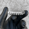Grillz Set 10 Top Teeth & Ten Bottom Plain Silver Tone Grills