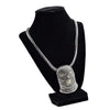 Gunmetal Gray Goon Head 36" Franco Chain Necklace