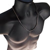 Hematite Plated Franco Chain Necklace 24"