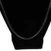 Hematite Plated Franco Chain Necklace 24"