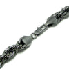 Hematite Rope Chain Necklace 10MM Thick x 30" Inch