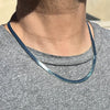 Herringbone Chain Necklace Silver Tone 6MM 20" Inch