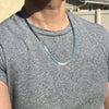 Herringbone Chain Necklace Silver Tone 6MM 24" Inch