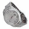 Hip Hop Watch Silver Tone Iced Flooded Out CZ Automatic Self Winding