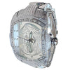 Holy Jesus Christ Hip Hop Watch CZ Iced Bling Out Silver Tone 8"