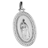 Holy Mary La Virgen De Guadalupe 925 Silver Pendant 2.75" (Large)