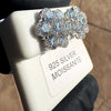 Honeycomb 925 Sterling Silver 7.60 CTW VVS D Moissanite Earrings Pass Diamond Test 15MM