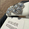 Honeycomb 925 Sterling Silver 7.60 CTW VVS D Moissanite Earrings Pass Diamond Test 15MM