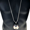 Horus Falcon Silver Tone 36" Franco Chain Necklace