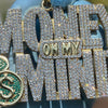 Huge 14K Gold Finish "Money on My Mind" Iced Flooded Out Hip Hop Pendant