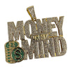 Huge 14K Gold Finish "Money on My Mind" Iced Flooded Out Hip Hop Pendant