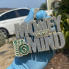 Huge 14K Gold Finish "Money on My Mind" Iced Flooded Out Hip Hop Pendant