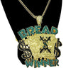 Huge Bread Winner Gold Finish Franco Chain 36" Necklace