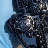 Huge Jesus 3D Combo Black Iced Charm Pendant