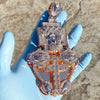 Huge Jesus 3D Combo Pendant Rose Gold Finish  Charm