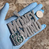 Huge "Money on My Mind" Hip Hop Pendant Iced Flooded Out Silver Tone