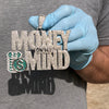 Huge "Money on My Mind" Hip Hop Pendant Iced Flooded Out Silver Tone