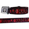 Hustle Harder Red & Black Belt