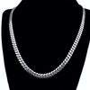 Italy 925 Sterling Silver Miami Cuban Chain Necklace 20" 6mm