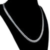 Italy 925 Sterling Silver Miami Cuban Chain Necklace 20" 6mm