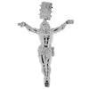 Jesus Body Crucifix Cross Huge Pendant Silver Tone 4.5" Inches