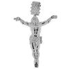 Jesus Body Crucifix Cross Huge Pendant Silver Tone 4.5" Inches