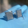 Kite Earrings Real 925 Sterling Silver CZ 9 Rows