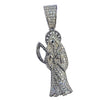 La Santa Muerte Moissanite 925 Silver Holy Death Grim Reaper Charm