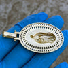 La Virgen De Guadalupe Gold Finish over 925 Silver Pendant 2" (Medium)