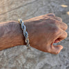 Large Men's Big Rope Chain Hip Hop Bracelet Silver Tone 10MM 10" Inch