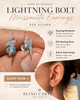 Lightning Bolt Moissanite VVS Stud Earrings 925 Sterling Silver