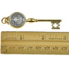 Llave De San Benito Medalla Two Tone Key Pendant