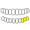LOWER LEFT (#20 #21 #22) / 10K YELLOW GOLD Real Solid 10K Gold Custom Grillz Three Side Teeth Grills