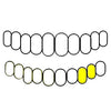 Lower Left Hand  (21/22) 10K Gold Double Open/Solid Custom Caps (Canine & 1st Premolar)