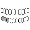 LOWER RIGHT (#27 #28 #29) / 10K WHITE GOLD Real Solid 10K Gold Custom Grillz Three Side Teeth Grills