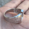 Lucky Horseshoe Ring Real 925 Sterling Silver Iced Flooded Out CZ