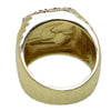 Mason Masonic Gold Finish and Black Oil Square Ring