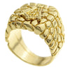 Master Mason Masonic Symbol Gold Finish Nugget Ring
