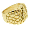 Master Mason Masonic Symbol Gold Finish Nugget Ring