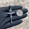 Medium 1.75" inch Solid 925 Sterling Silver Jesus Crucifix Cross Shiny Pendant