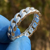 Men’s 925 Sterling Silver Cuban Link Ring