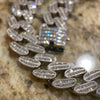Men's 925 Sterling Silver Iced Cuban Chain 15 mm Thick 18"-24" Necklace