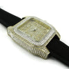 Men's Big Square Face Iced Gold Finish Hip Hop Watch