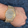 Men's Gold Finish Nugget Design "Gold Nugget" Watch