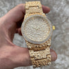 Men's Gold Finish Nugget Design "Gold Nugget" Watch