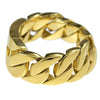 Men's Huge Bracelet 316L Stainless Steel Cuban Gold Finish 8.5" x 30MM