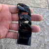 Men's Huge Bracelet Black 316L Stainless Steel Cuban 8.5" x 30MM