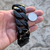 Men's Huge Bracelet Multicolor Black 316L Stainless Steel Cuban 8.5" x 30MM